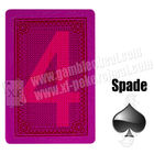 Χαρακτηρισμένες έγγραφο κάρτες λι δοχείων πόκερ δευτερεύουσες/κόκκινο αόρατο πόκερ