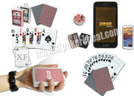 Τα αόρατα σημάδια που εξαπατούν το πλαστικό πόκερ καρτών παιχνιδιού εξαπατούν τη συσκευή