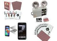 Χαρακτηρισμένες κάρτες παιχνιδιού κατασκόπων γραμμωτών κωδίκων χαρτοπαικτικών λεσχών του Λας Βέγκας πλευρά για τη συσκευή ανάλυσης πόκερ