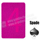 4 αόρατες κάρτες παιχνιδιού εξαπάτησης εγγράφου δεικτών γεφυρών για τα παιχνίδια πόκερ 6.6cm * 8.8m