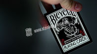 Ποδηλάτων μαύρες τιγρών κάρτες παιχνιδιού Ellusionist πλαστικές με τα αόρατα σημάδια μελανιού