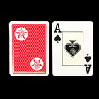 Κόκκινες και μπλε αόρατες πλαστικές κάρτες χαρτοπαικτικών λεσχών καρτών παιχνιδιού/βασιλιάδων Copag