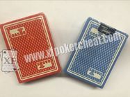 Παίζοντας συσκευών κάρτες παιχνιδιού προσώπου Naipes Fournier πλαστικές 2818 κόκκινες/μπλε τεράστιες