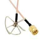 5.8G κεραία FPV Antenne Exteral Antena μετάδοσης RHCP τριφυλλιού AV φύλλων με το συνδετήρα SMA