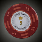 20PCS/η μπακαράς Τέξας νομισμάτων αργίλου τσιπ 14g πόκερ μερών τους κρατά σύνολο πόκερ