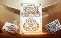 Εγγράφου ποδηλάτων αψίδων γωνιών γκρίζο χρώμα 8.8*6.3cm καρτών πόκερ παίζοντας