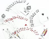 Αόρατες κάρτες παιχνιδιού Aruanka κιβωτών με τον κανονικό δείκτη μεγέθους γεφυρών