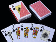 Πλαστικές αόρατες κάρτες παιχνιδιού RUITEN/χαρακτηρισμένες κάρτες πόκερ κόκκινου χρώματος