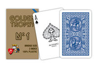 Πλαστικές κάρτες παιχνιδιού βαθμού χαρτοπαικτικών λεσχών στηριγμάτων παιχνιδιού τροπαίων Modiano χρυσές