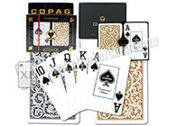Βραζιλία Copag 1546 μαύρες χρυσές πλαστικές τεράστιες κάρτες παιχνιδιού για τα παιχνίδια χαρτοπαικτικών λεσχών
