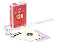Αδιάβροχο παιχνίδι Copag 139 κανονικές κάρτες παιχνιδιού εγγράφου δεικτών μεγέθους γεφυρών