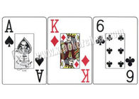 Αδιάβροχες KEM κάρτες παιχνιδιού μεγέθους βελών κόκκινες τεράστιες/χαρακτηρισμένες κάρτες πόκερ