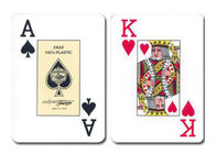 Χαρακτηρισμένες πλαστικό κάρτες πόκερ, γέφυρα 2826 Fournier κάρτες παιχνιδιού για τη συσκευή ανάλυσης πόκερ