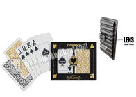 Βραζιλία Copag 1546 μαύρες χρυσές πλαστικές τεράστιες κάρτες παιχνιδιού για τα παιχνίδια χαρτοπαικτικών λεσχών