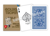 Ιταλία 100% πλαστικές Modiano χρυσές τροπαίων κάρτες πόκερ καρτών χαρακτηρισμένες πλευρά