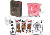 Της Ιταλίας Modiano παλιό κόκκινο \ πόκερ τροπαίων χαρακτηρισμένο πλαστικό μπλε καρτών για το πόκερ Scaner