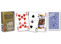 Ιταλικές Modiano χρυσές κάρτες πόκερ τροπαίων χαρακτηρισμένες πλαστικό για τον αναγνώστη καρτών πόκερ