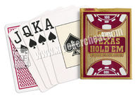 Της Βραζιλίας Copag κόκκινες/μαύρες πόκερ μεγέθους πλαστικές κάρτες πόκερ του Τέξας χαρακτηρισμένες Holdem