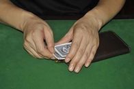 Το μαύρο πόκερ πορτοφολιών ύφους ατόμων δέρματος εξαπατά τη συσκευή, το πόκερ εξαπατά τα εργαλεία