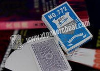 Χαρακτηρισμένες πλευρά κάρτες παιχνιδιού γεφυρών της Ινδίας ασημένιες για τη συσκευή ανάλυσης πόκερ