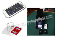Η άσπρη συσκευή ανάλυσης πόκερ της Samsung Glaxy CVK 350 για εξαπατά στο παιχνίδι πόκερ της Em λαβής του Τέξας