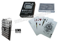 Κανονικές κάρτες πόκερ δεικτών χαρακτηρισμένες πλαστικό, βασιλικές τυποποιημένες κάρτες παιχνιδιού μεγέθους της Ταϊβάν