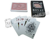 Κανονικές κάρτες πόκερ δεικτών χαρακτηρισμένες πλαστικό, βασιλικές τυποποιημένες κάρτες παιχνιδιού μεγέθους της Ταϊβάν