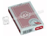 Χαρτοπαικτικών λεσχών παιχνιδιών διπλή γέφυρα καρτών παιχνιδιού Piatnik δεικτών εγγράφου κόκκινη στενή