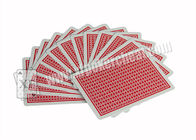 Χαρακτηρισμένες κάρτες πόκερ της Ιταλίας Modiano συνήθειας χαρτοπαικτική λέσχη με κόκκινο/μπλε χρωματισμένος