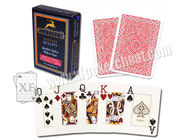 Παίζοντας ιταλικές Modiano λευκόχρυσου πόκερ κάρτες παιχνιδιού οξικού άλατος τεράστιες χαρακτηρισμένες πλαστικό