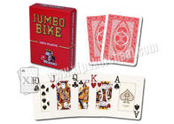 Της Ιταλίας πλαστικές Modiano κάρτες πόκερ ποδηλάτων χαρακτηρισμένες τρόπαιο κόκκινες/μπλε για τη συσκευή ανάλυσης πόκερ