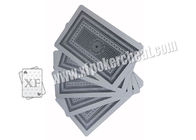 Χαρακτηρισμένες πλευρά μαγικές κάρτες εγγράφου παιχνιδιού της Ινδίας Cocrtaie μαύρες/κόκκινες για τη συσκευή ανάλυσης πόκερ