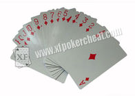 Χαρακτηρισμένες πλευρά μαγικές κάρτες εγγράφου παιχνιδιού της Ινδίας Cocrtaie μαύρες/κόκκινες για τη συσκευή ανάλυσης πόκερ