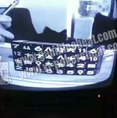 Κάμερα φίλτρων μηχανών χρημάτων για να δει τις αόρατες χαρακτηρισμένες μελάνι κάρτες παιχνιδιού που που δεν βλέπουν από το UV φως