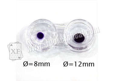 φακοί επαφής μελανιού 8mm UV αόρατοι, χαρακτηρισμένοι φακοί επαφής καρτών